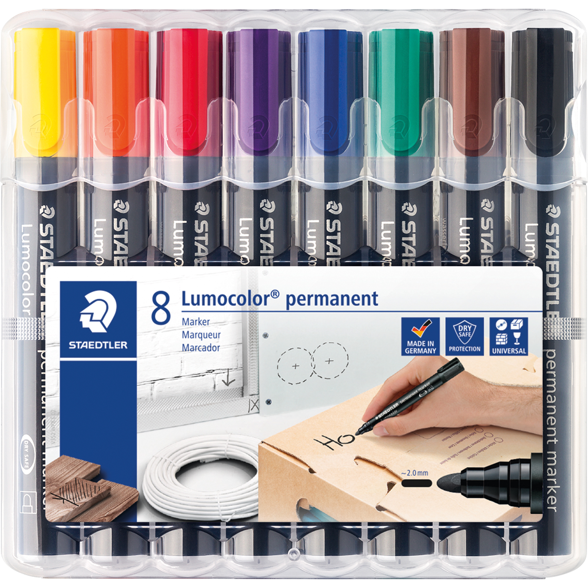 STAEDTLER® Permanentmarker Lumocolor® 352 8 St./Pack.