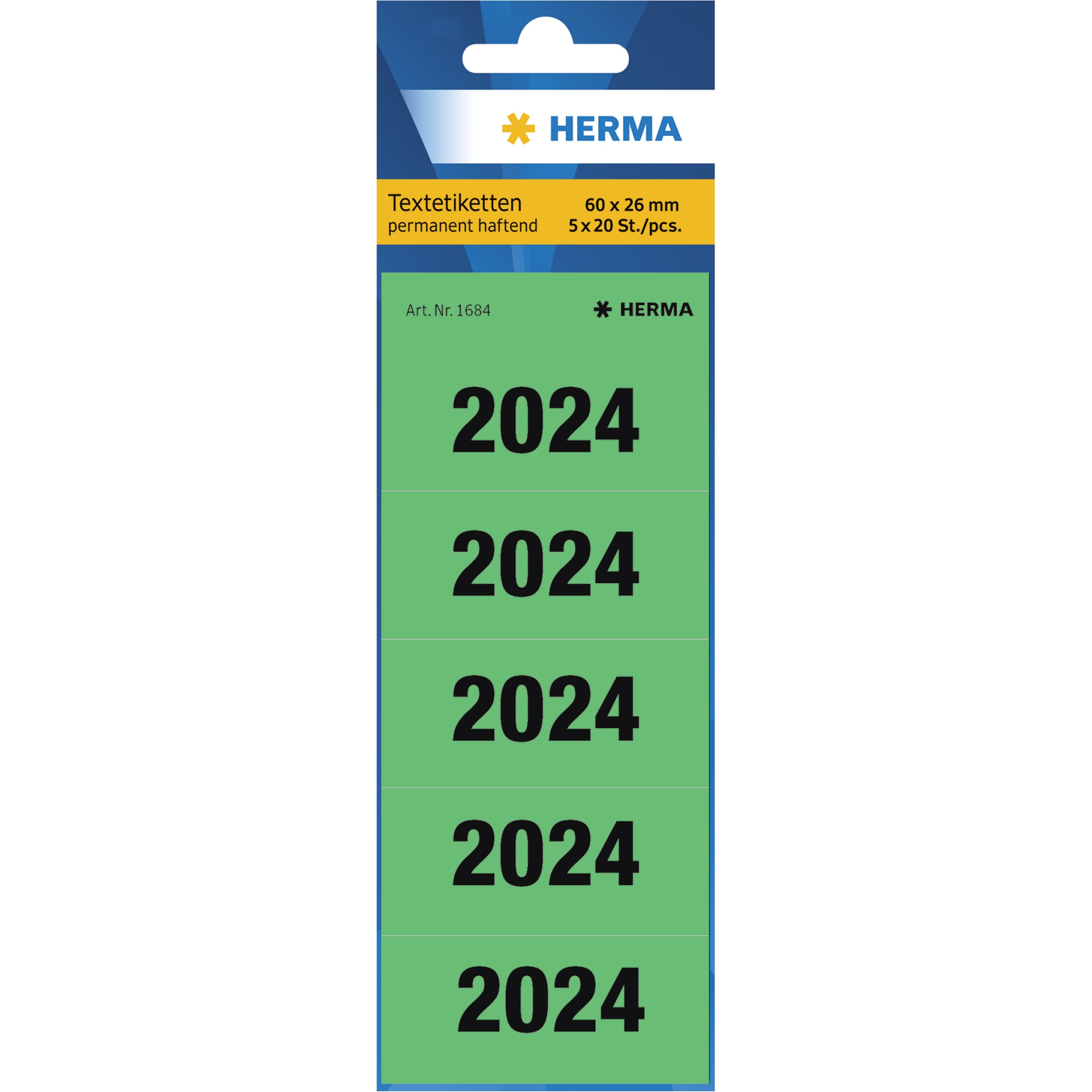 HERMA Jahresschild 2024