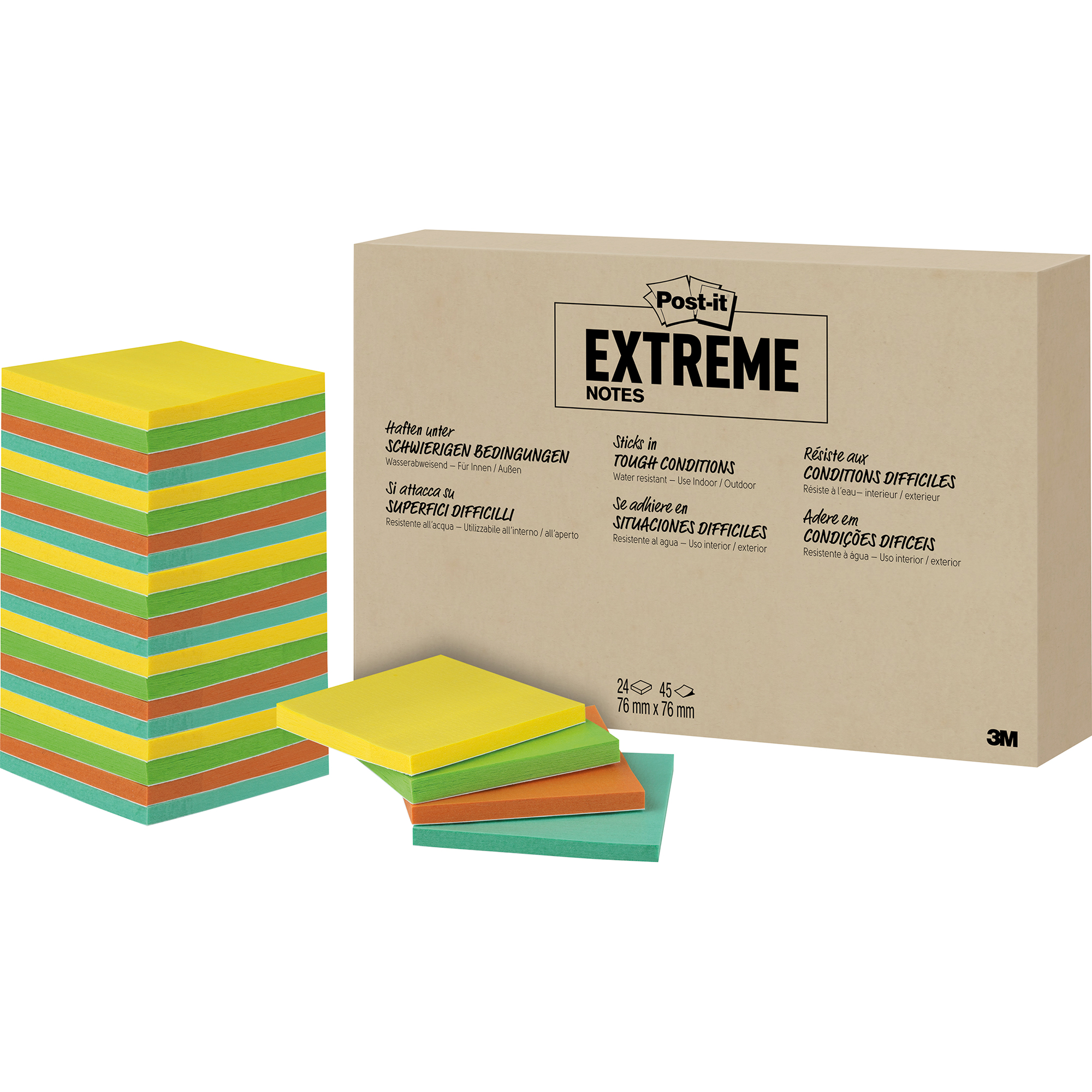 Post-it Haftnotiz Extreme Notes 24 Block/Pack.