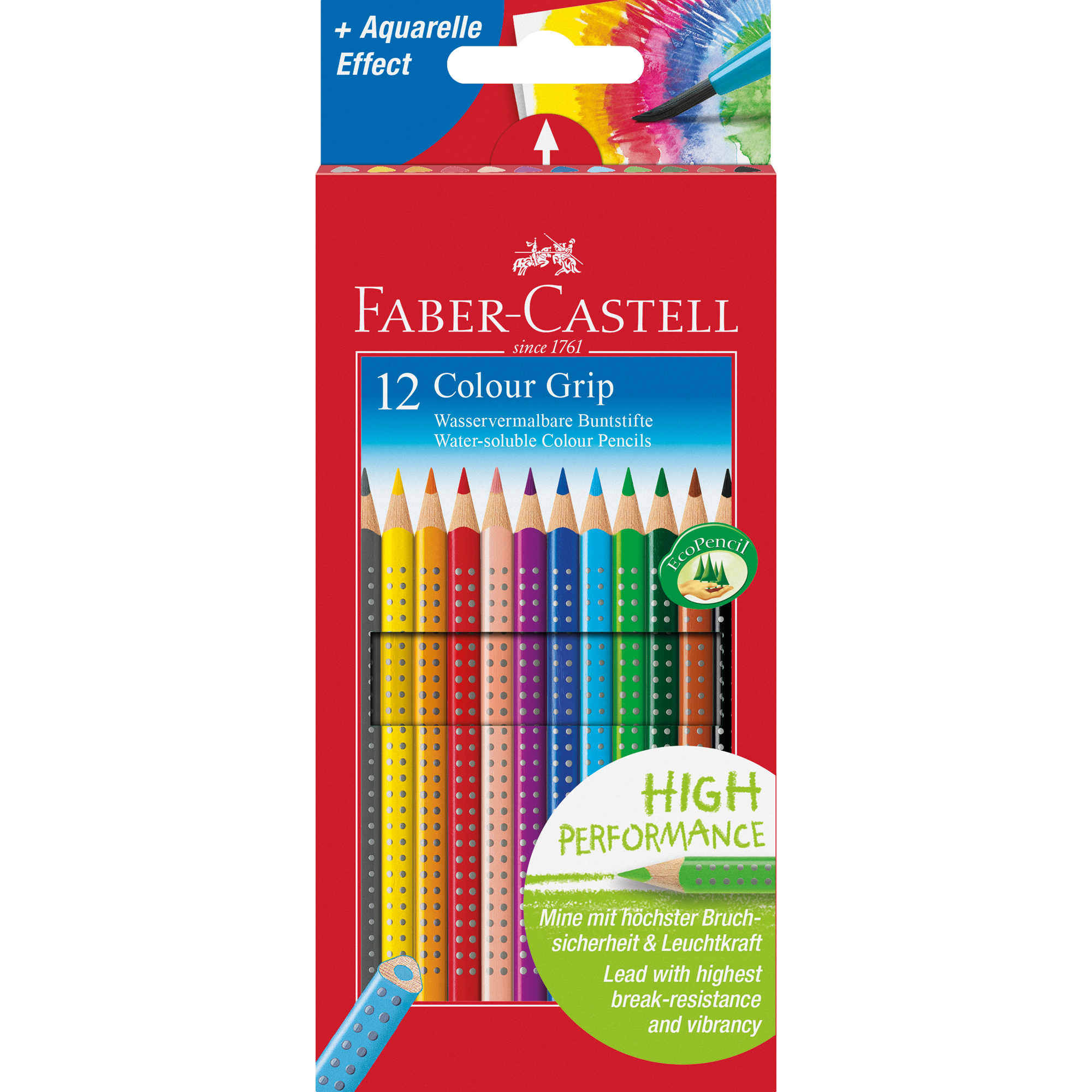 Faber-Castell Buntstift Colour GRIP 12 St./Pack.