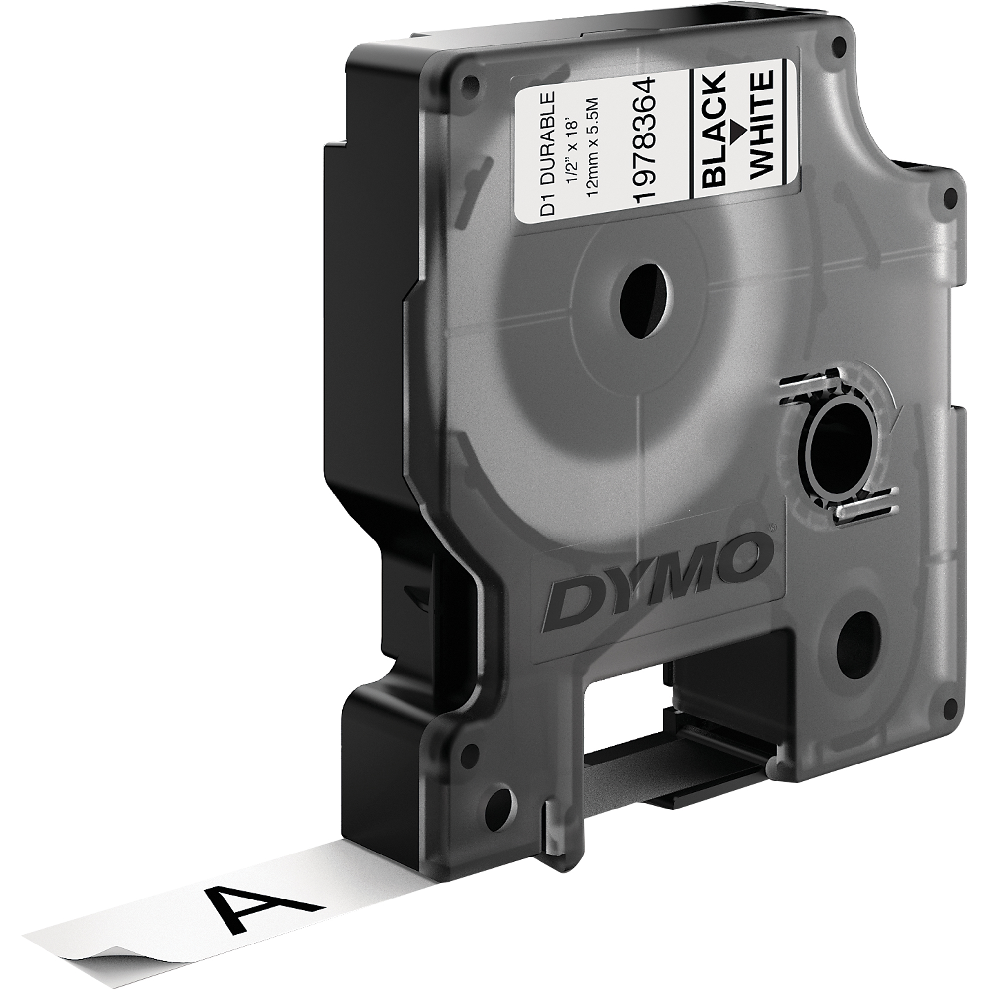 DYMO® Schriftbandkassette D1 12 mm x 5,5 m (B x L) weiß