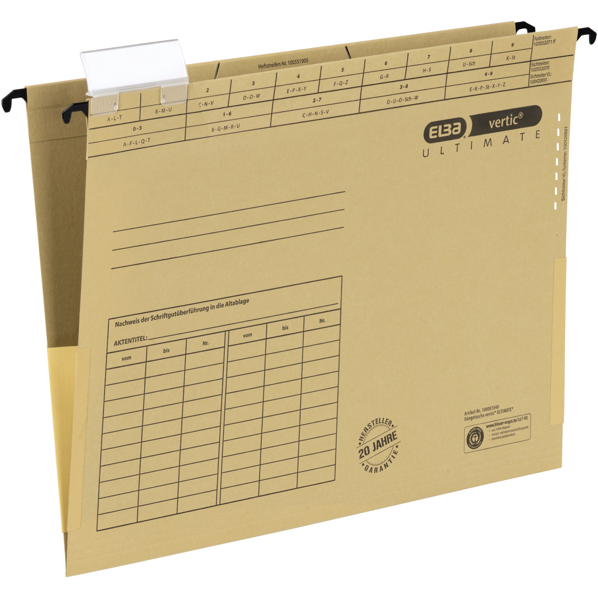 ELBA Hangmappen Ultimate Folio Oranje Karton V-bodem 35 Cm 25 Stuks P 410600 ELBA Hangmappen Ultimate Folio Oranje Karton V-bodem 35 Cm 25 Stuks P 410600