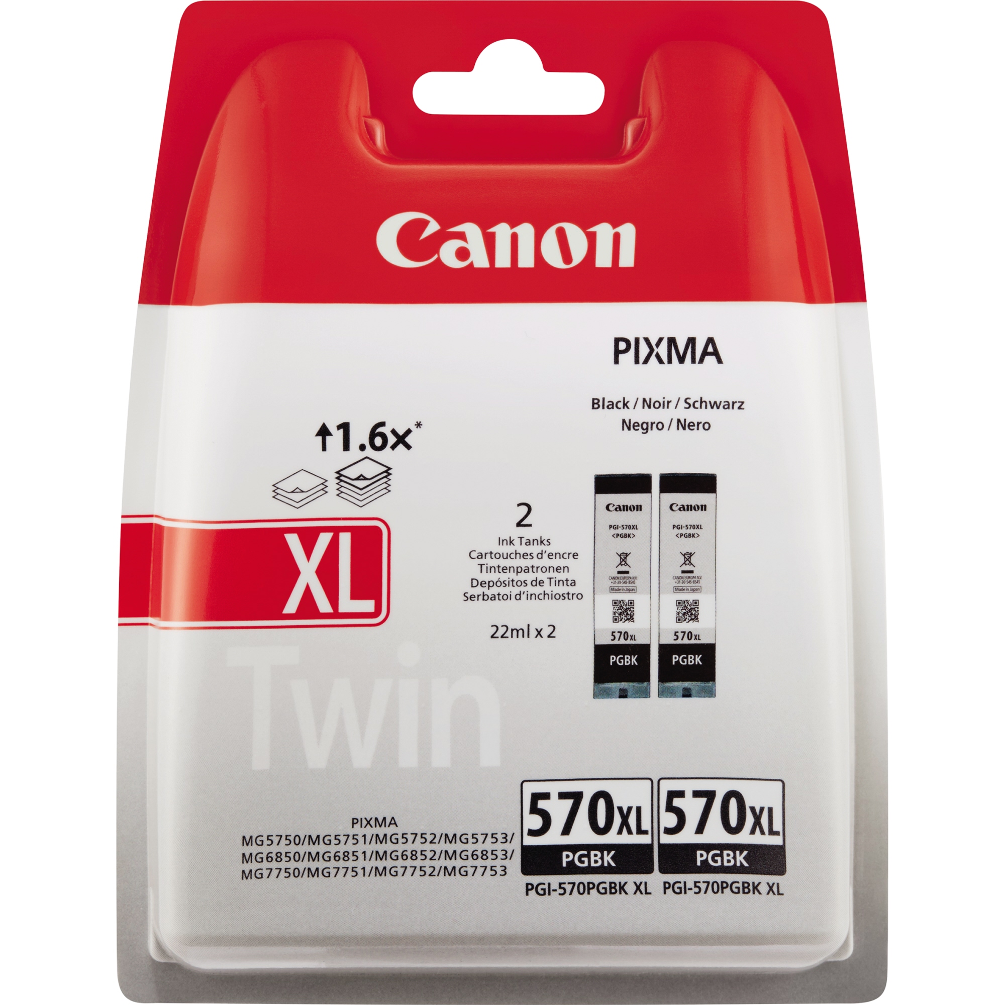Canon Tintenpatrone PGI-570XL BK schwarz