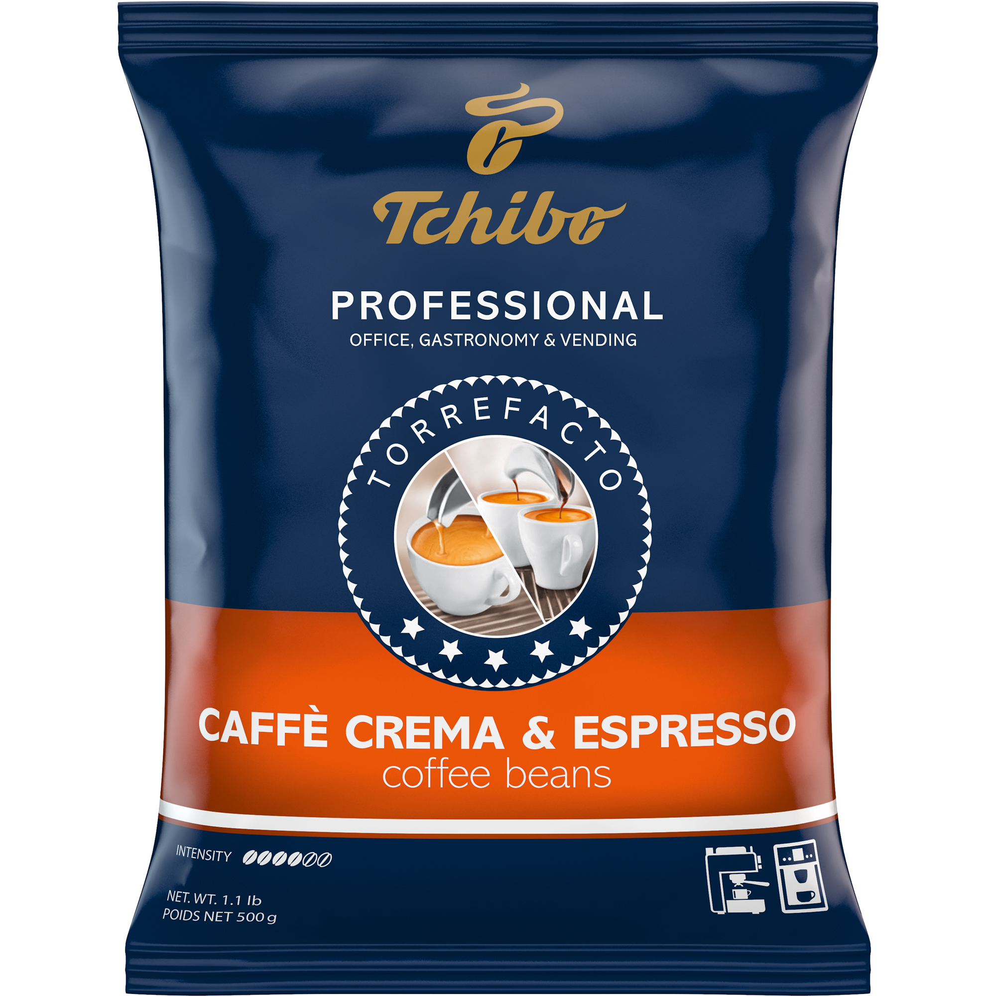 Tchibo Espresso Professional Caffè Crema & Espresso 500 g/Pack.