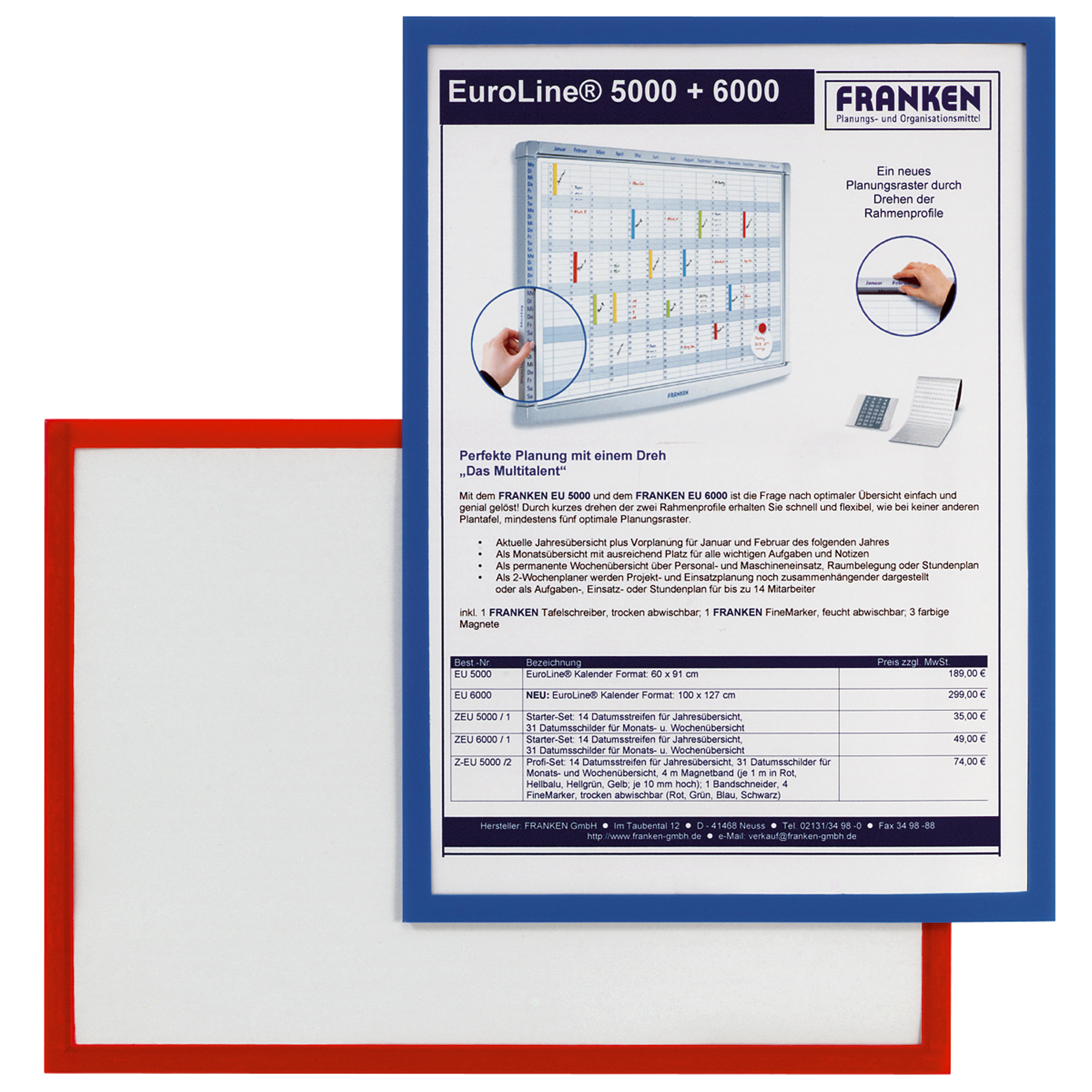 FRANKEN Dokumentenhalter Frame It X-tra!Line DIN A4
